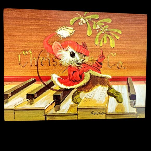 Instant Vintage Christmas Collection 1950s Hankie and Decor Bundle - Picture 3 of 13